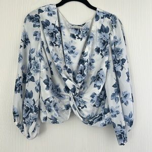 Abercrombie & Fitch Floral Crop Blouse